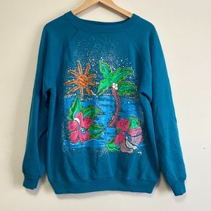 🌵Hanes Her Way Vintage Beach Sweater